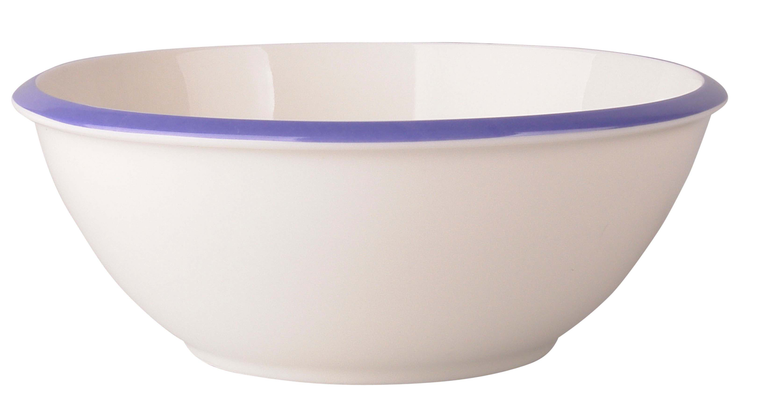 Schaal Bright Rim 21 cm 1.2 l Blauw Porselein 