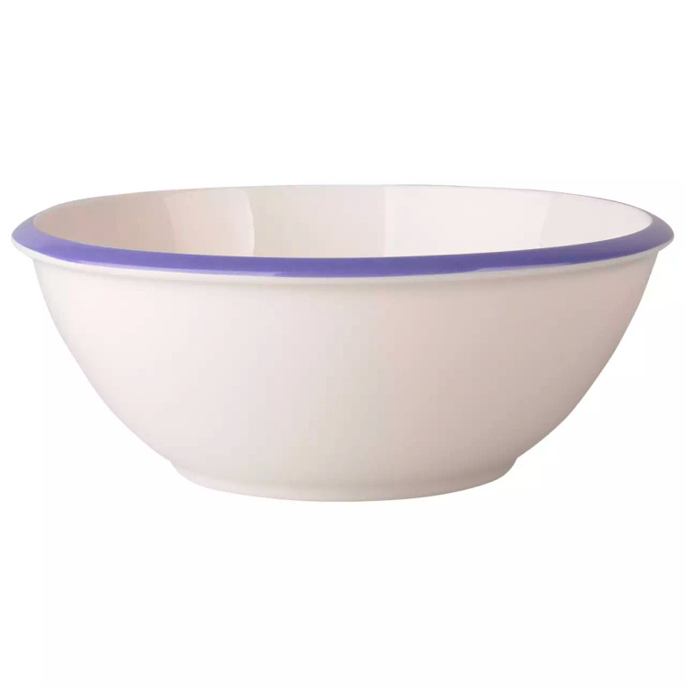 Schaal Bright Rim 21 cm 1.2 l Blauw Porselein 