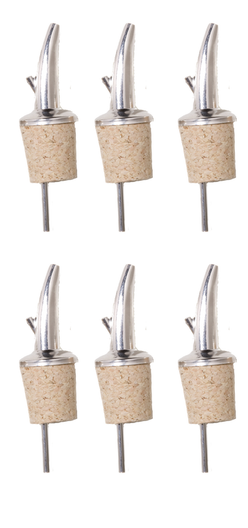 Bar Professional Pourer natural cork with long pourer Barware Cork Silver 