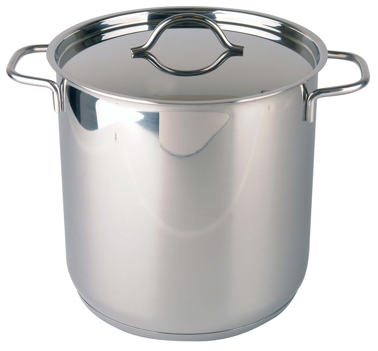 Mammoet Cooking pot with lid Villa 24 cm 11 liters stainless steel Silver