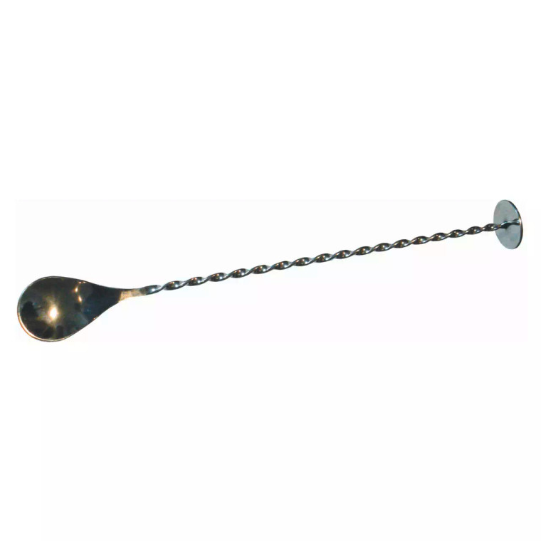 Bar Professional Barlepel met stamper Tools 31 cm RVS Zilver