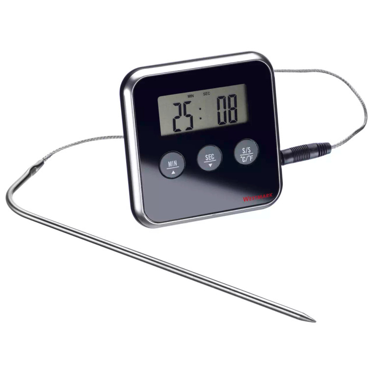 Westmark Thermometer 8 cm Kunststof-rvs Zwart
