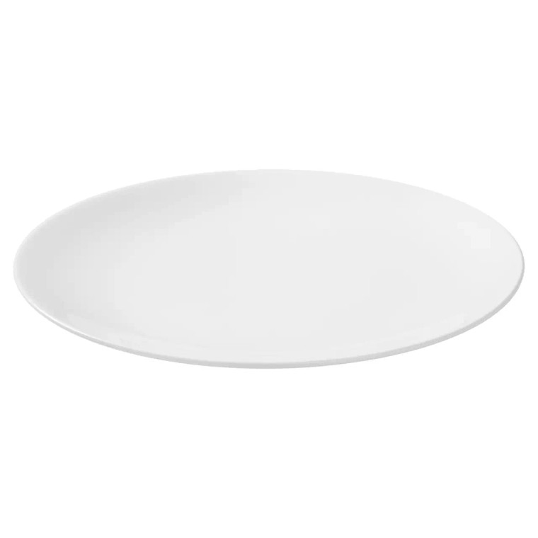 Maastricht Porselein Bord coupe Blanc De Blancs 24.5 cm Wit