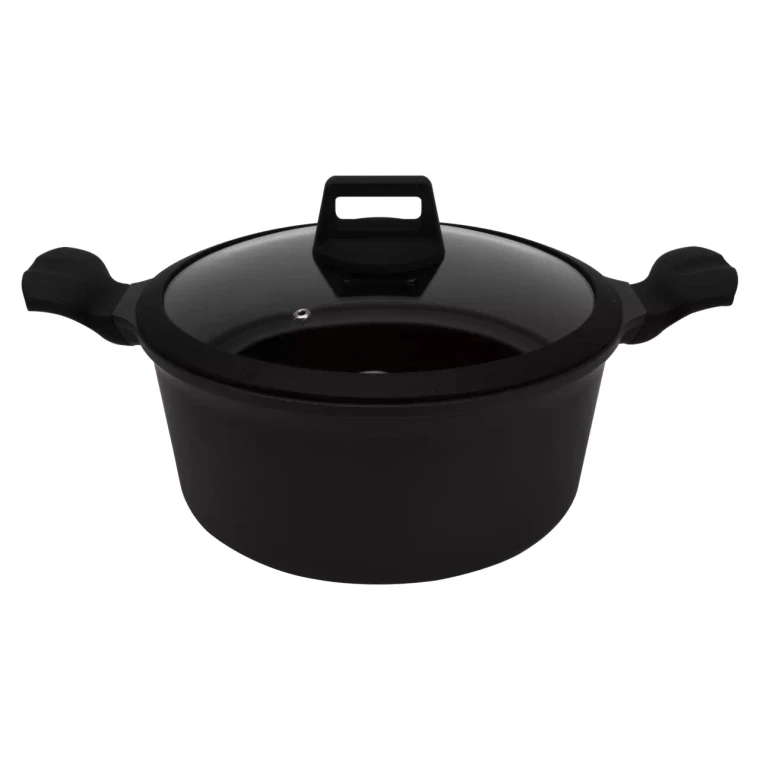 Mammoet Casserole « Vesuvio » 28 cm, 7 litres, en aluminium, noire