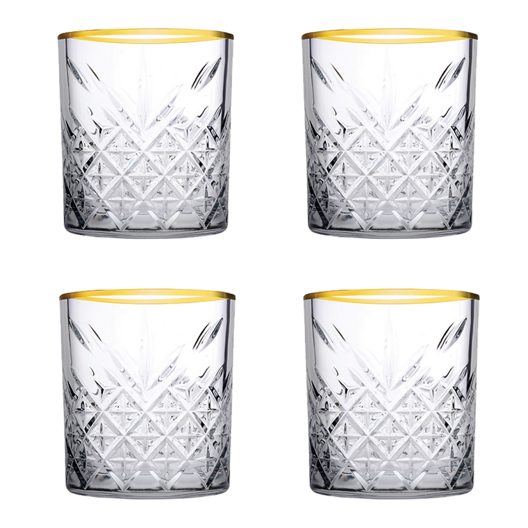 Pasabahce Tumbler with gold rim Timeless 34.5 cl Glass (LD) Pasabahce Tumbler with gold rim Timeless 34.5 cl Glass (LD)