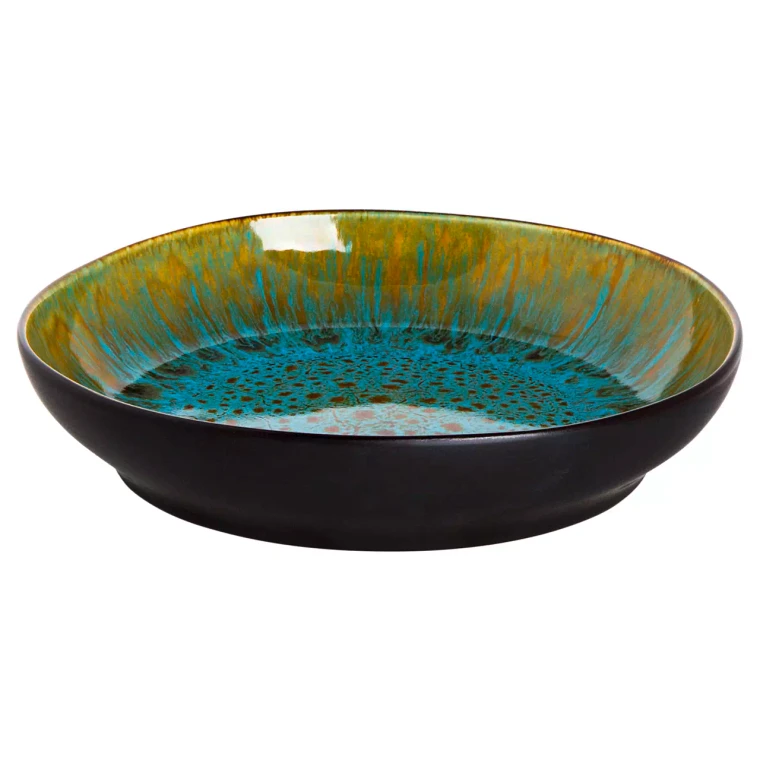 Palmer plate deep Lotus 21 cm Stoneware Turquoise