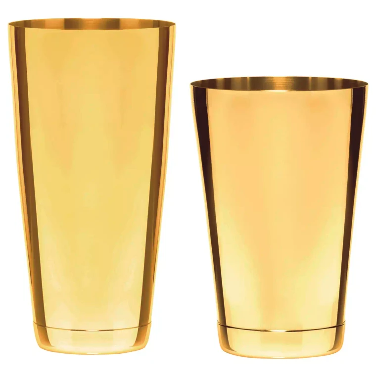 Barprofessional-Shaker-Set „ Boston “, Edelstahl, Gold, 2-teilig 