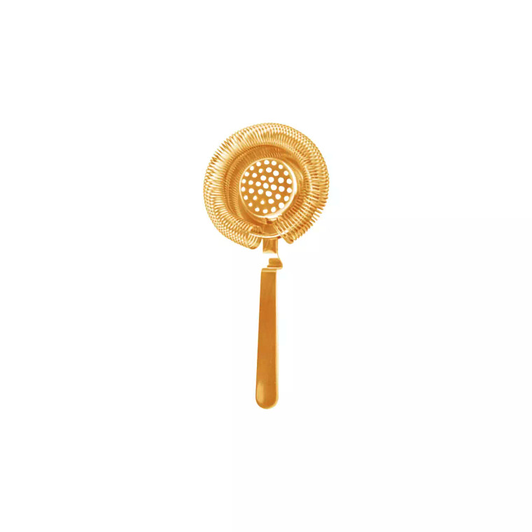 Bar Professional Cocktailstrainer Hawthorn 20 x 10.5 x 3 cm RVS Goud