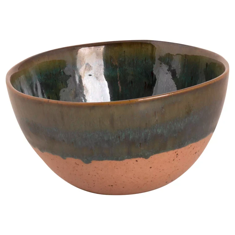 Palmer Schale Wisteria 15 cm 80 cl Steingut Grün Beige 