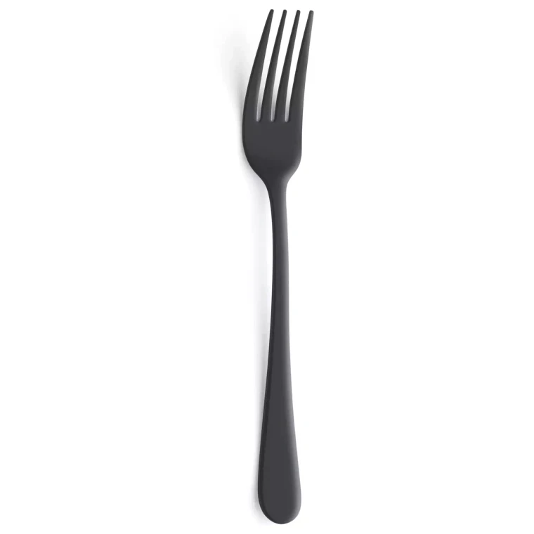 Fourchette de table Amefa 1410 « Austin », 20,7 cm, 18/0, noire 