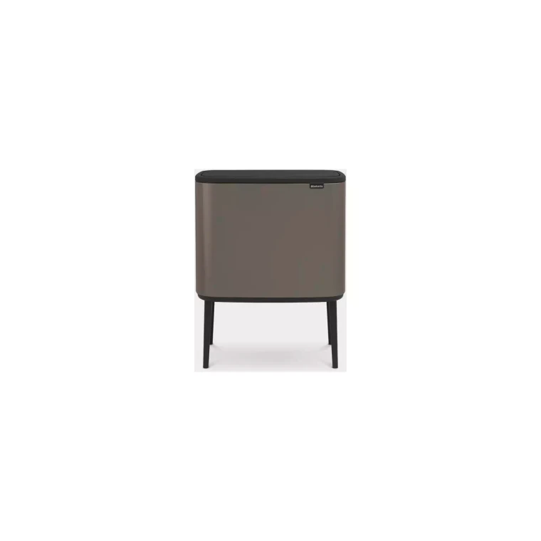 Brabantia Afvalbak Bo 54 x 31.5 x 68 cm 34 liter RVS Grijs
