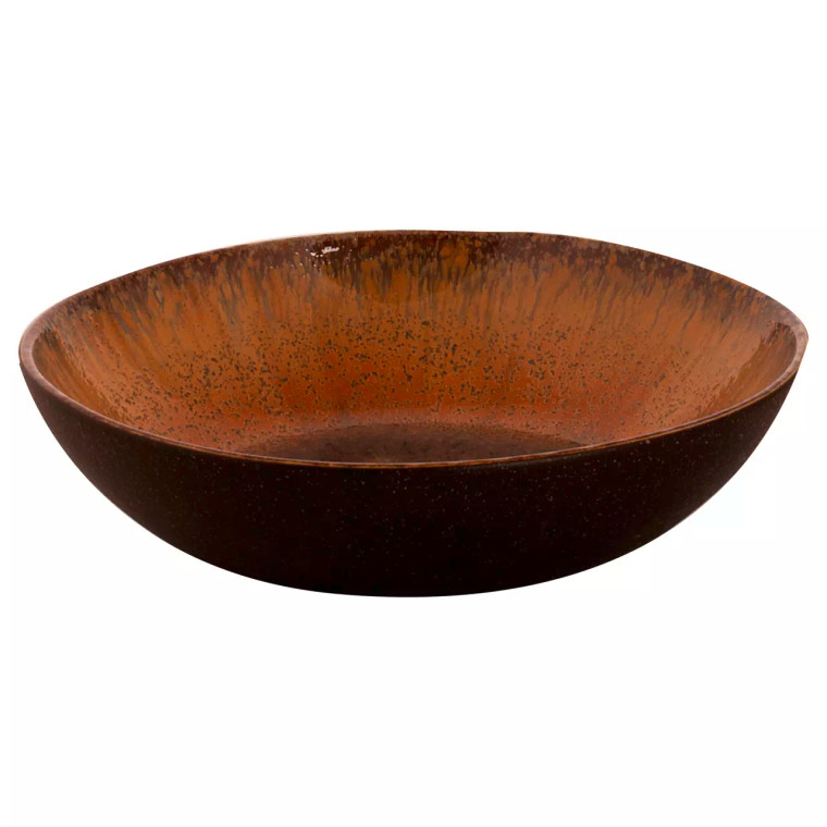 Palmer Teller tief Cecil 21 cm Steingut Braun