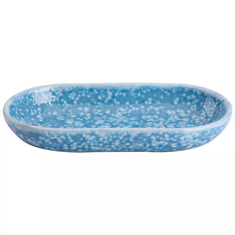 Colori Del Sud plate Cazorla Oval 20 x 11.5 cm Pottery Blue