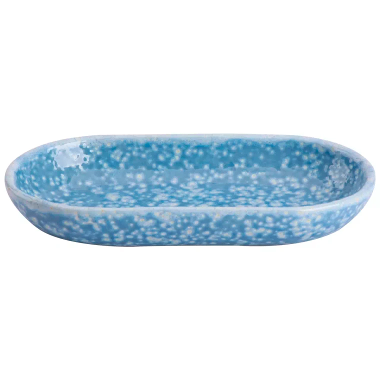 Colori Del Sud Plate Cazorla Oval 20 x 11.5 cm Earthenware Blue