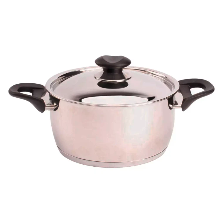 Mammoet Casserole « Cottage » 20 cm, 3 litres, acier inoxydable argenté