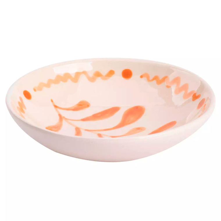 Colori Del Sud Deco Bord diep Cazorla 11.5 cm Aardewerk Roze