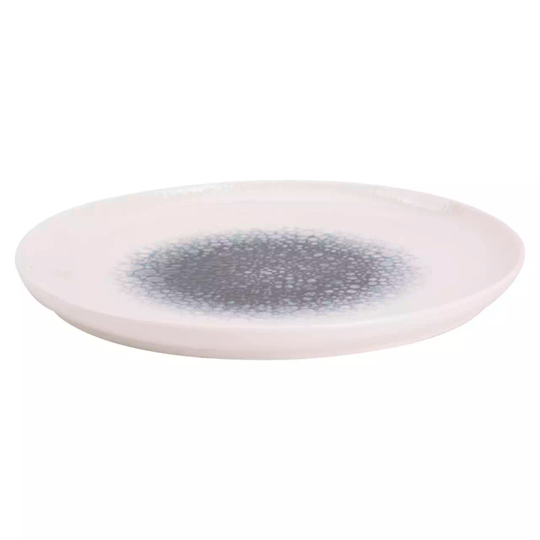 Maastricht Porselein Bord Coupe Grey Mineralis 27 cm Wit