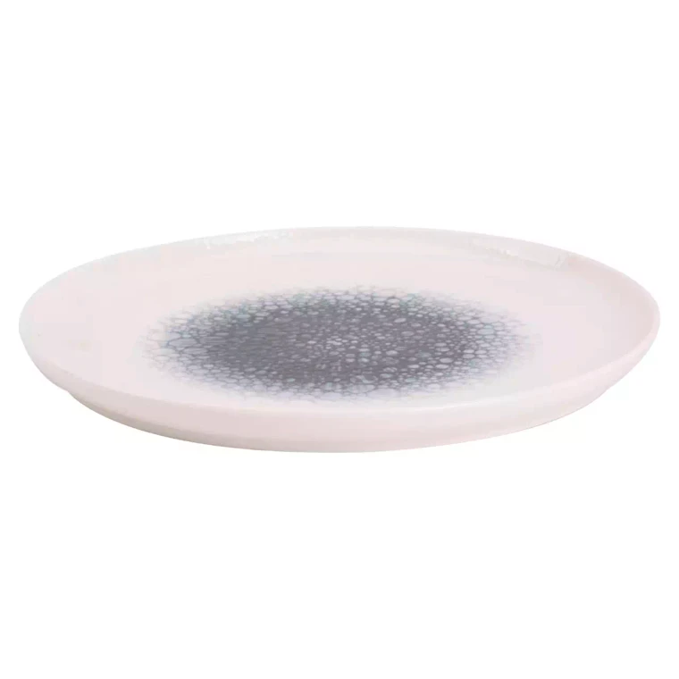 Maastricht Porselein Bord Coupe Grey Mineralis 27 cm Wit