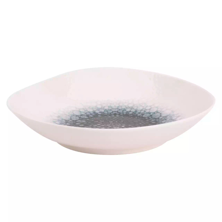 Maastricht Porselein Bord Diep Grey Mineralis Organic 20 cm Wit
