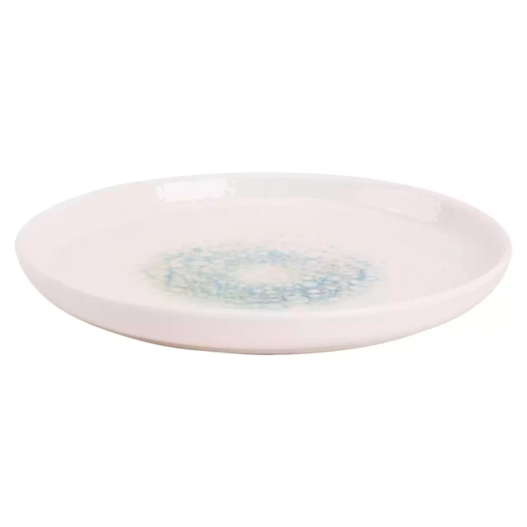 Maastricht Porselein Bord Coupe Aqua Mineralis 21 cm Wit