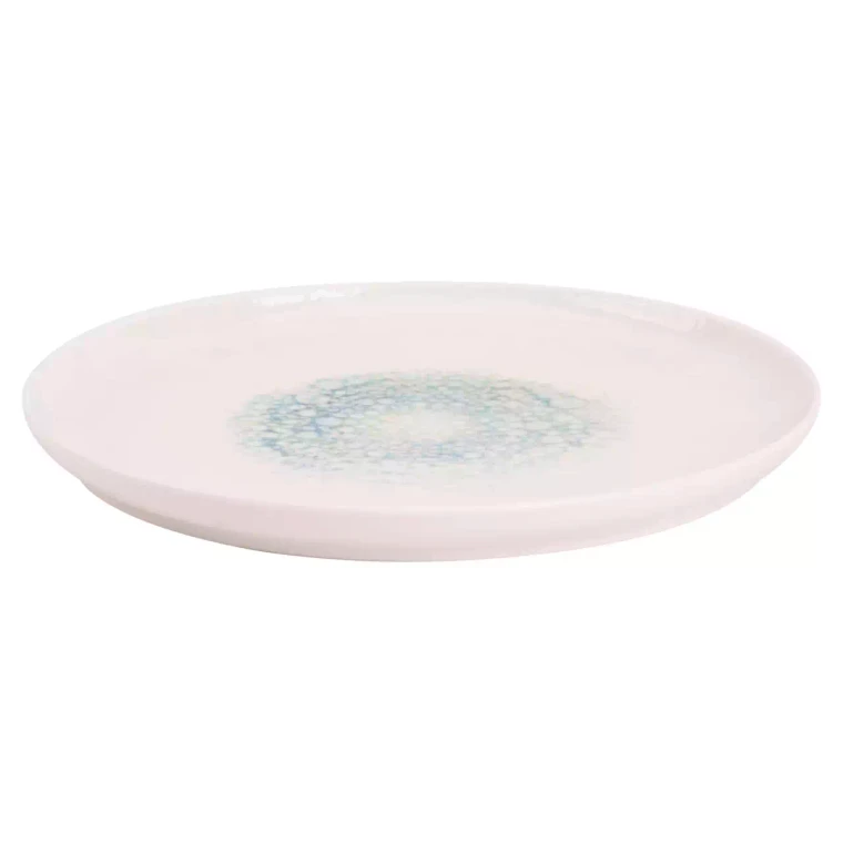 Maastricht Porselein Bord Coupe Aqua Mineralis 27 cm Wit