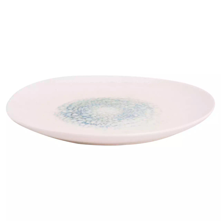 Maastricht Porselein plate Aqua Mineralis Organic 20 cm White