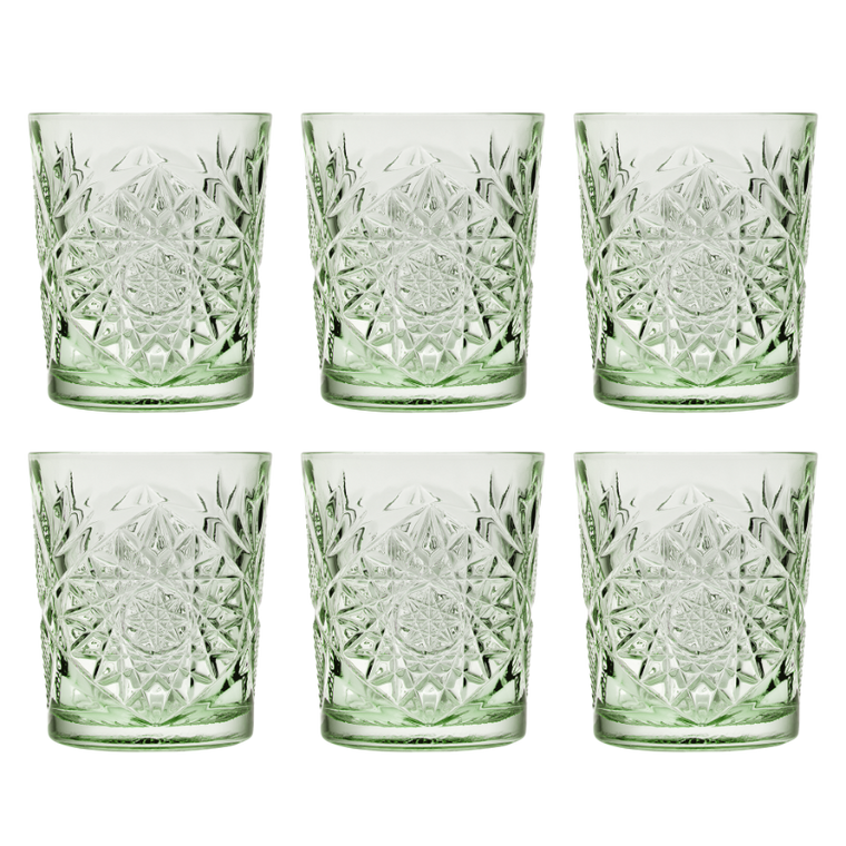 Onis Tumbler Hobstar 35 cl Glass Light Green  Onis Tumbler Hobstar 35 cl Glass Light Green