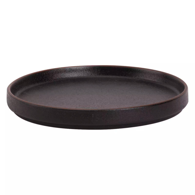 Maastricht Porselein  Cafe Teller Noir 21 cm Schwarz