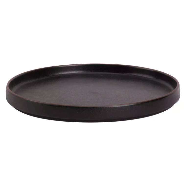 Maastricht Porselein Assiette « Cafe » Noir 26 cm, noire