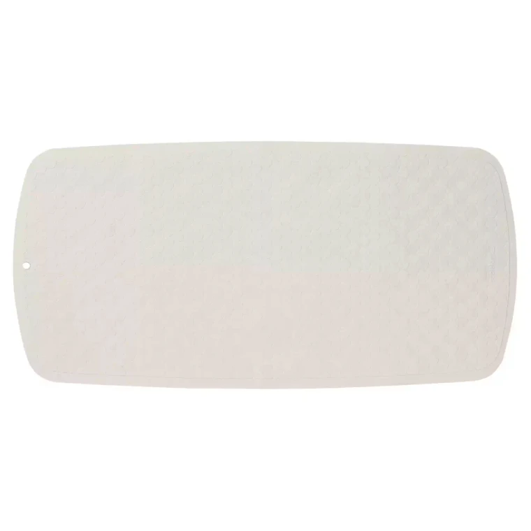Badezimmer-Sicherheitsmatte Rubelle x 37 cm, Gummi, weiß