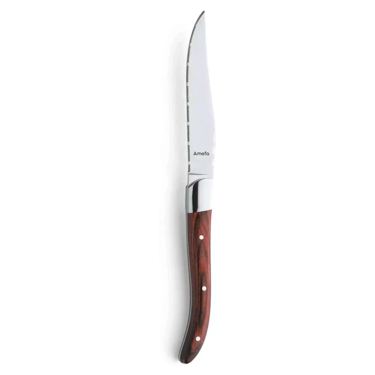 Amefa Steakmes golf 2520 Royal Steak 25 cm Hout-RVS Zilver