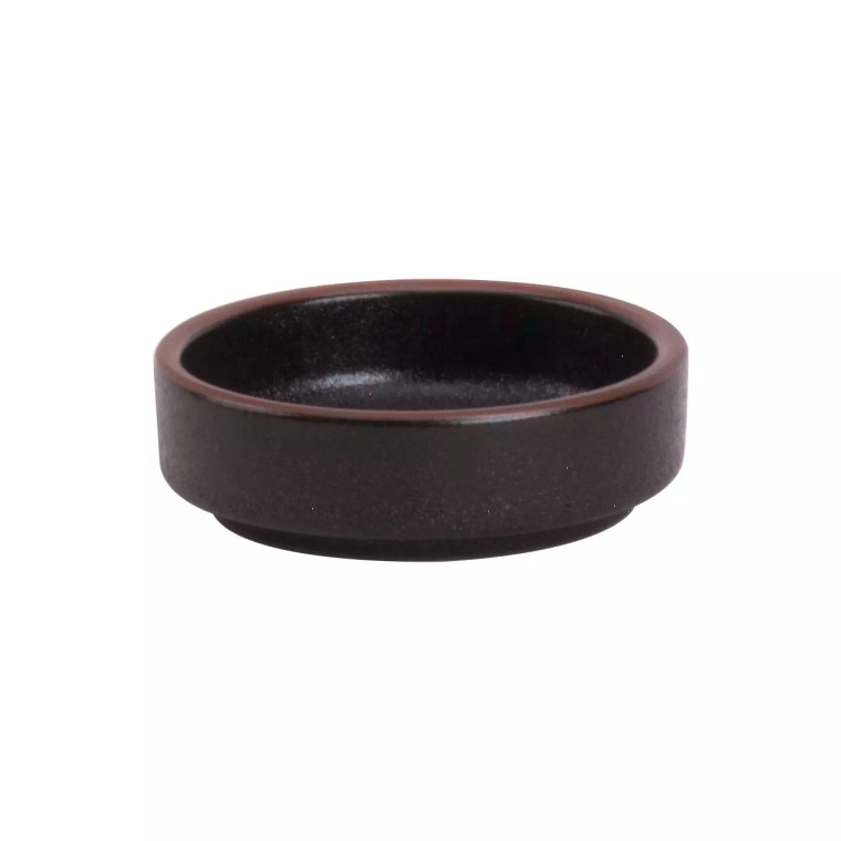 Maastricht Porselein Schaal Laag Cafe Noir 6.5 cm Zwart