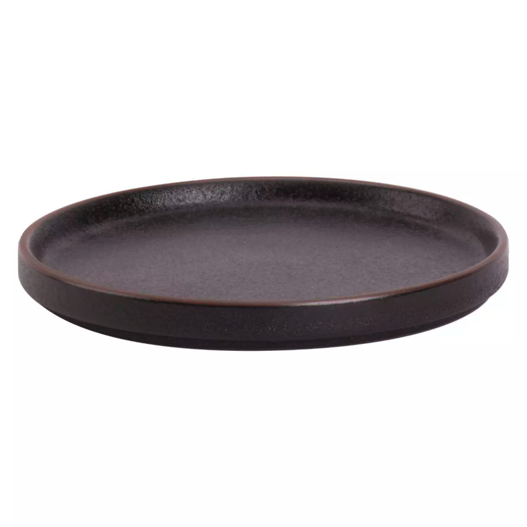 Maastricht Porselein Bord Cafe Noir 15 cm Zwart