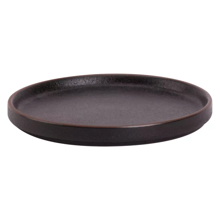 Maastricht Porselein Assiette « Cafe » Noir 15 cm, noire