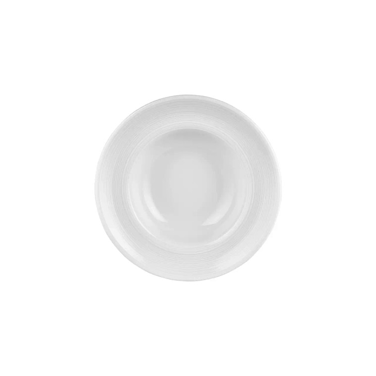By Bone plate deep Helix White 27 cm Porcelain White