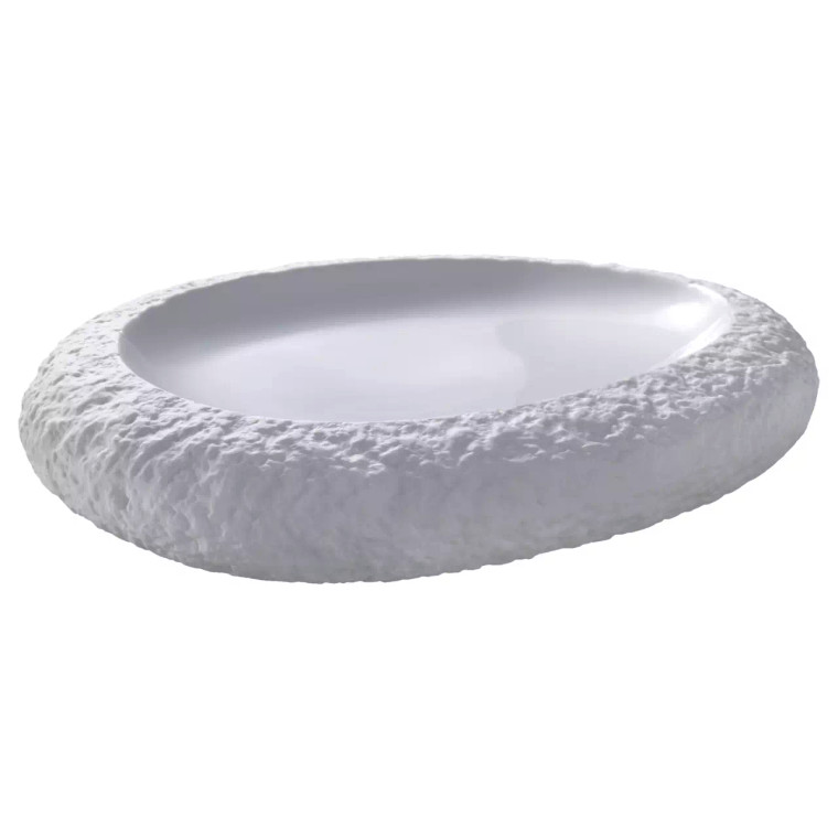 Maastricht Porselein plate Calcaire 30 x 25 cm White 