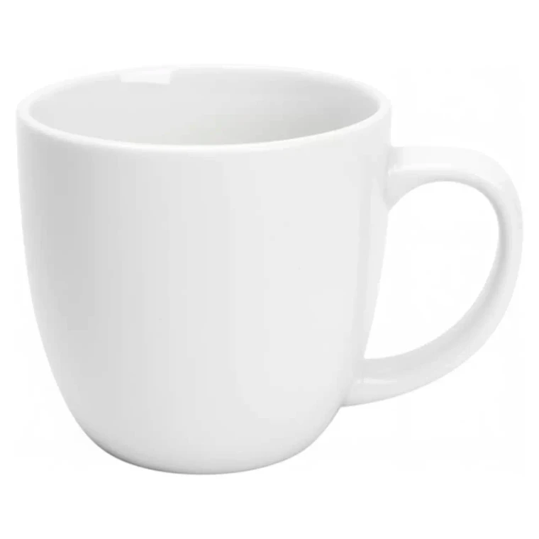 Mammoet Tasse « Budgetline », 29 cl, porcelaine blanche