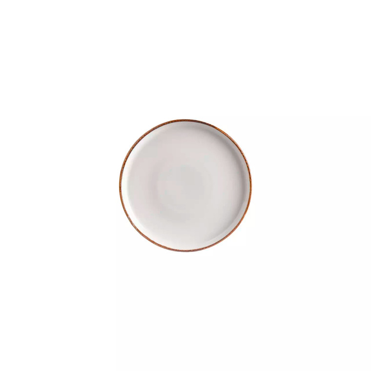 By Bone plate With Rim Helix Gleam 27 cm Porcelain Cream