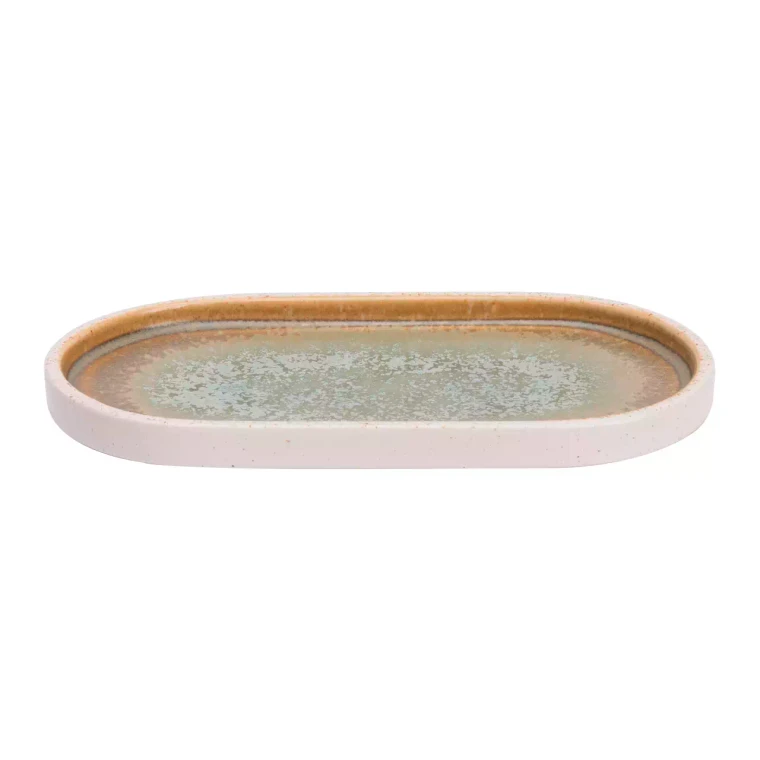 Palmer plate Coco 20.5 x 11.5 cm Porcelain Green