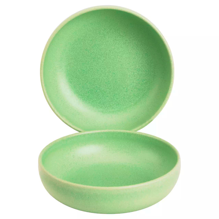 James Cooke Bowl Bliss 16 cm 57 cl Green Stoneware 2 pcs.
