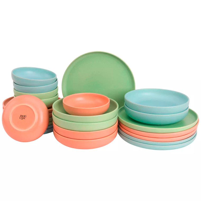 James Cooke Serviesset Bliss Stoneware 6-persoons 24-delig Assorti