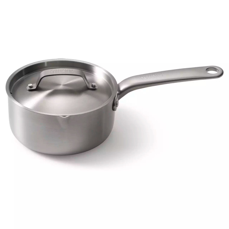 Skottsberg Stahlpfanne mit Deckel Stainless Steel 16 cm