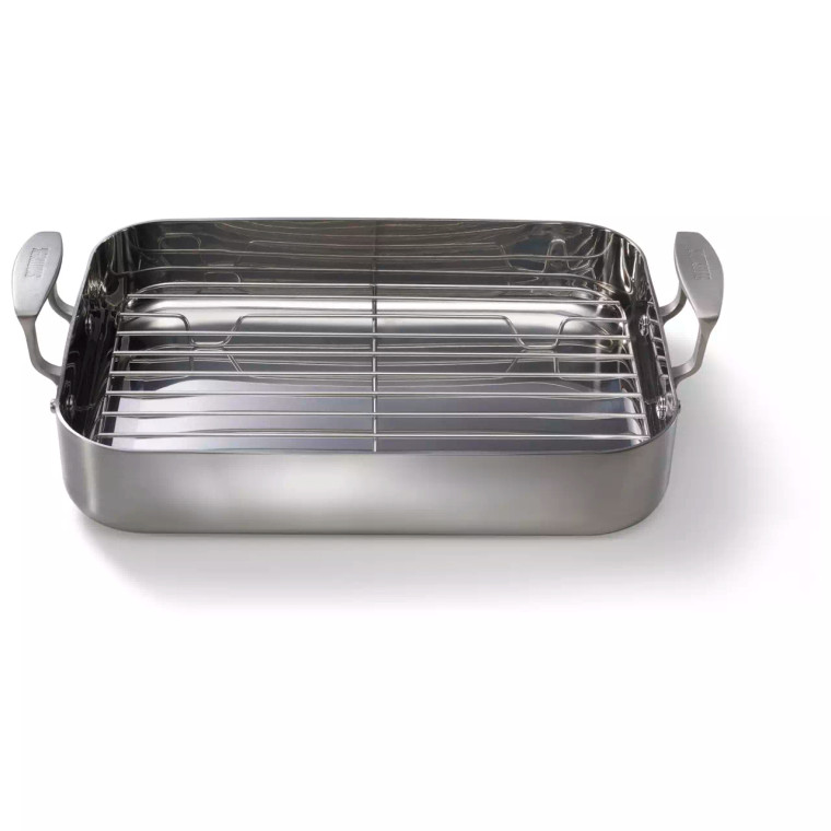 Skottsberg Braadslede met rek Stainless Steel 35 x 25 cm