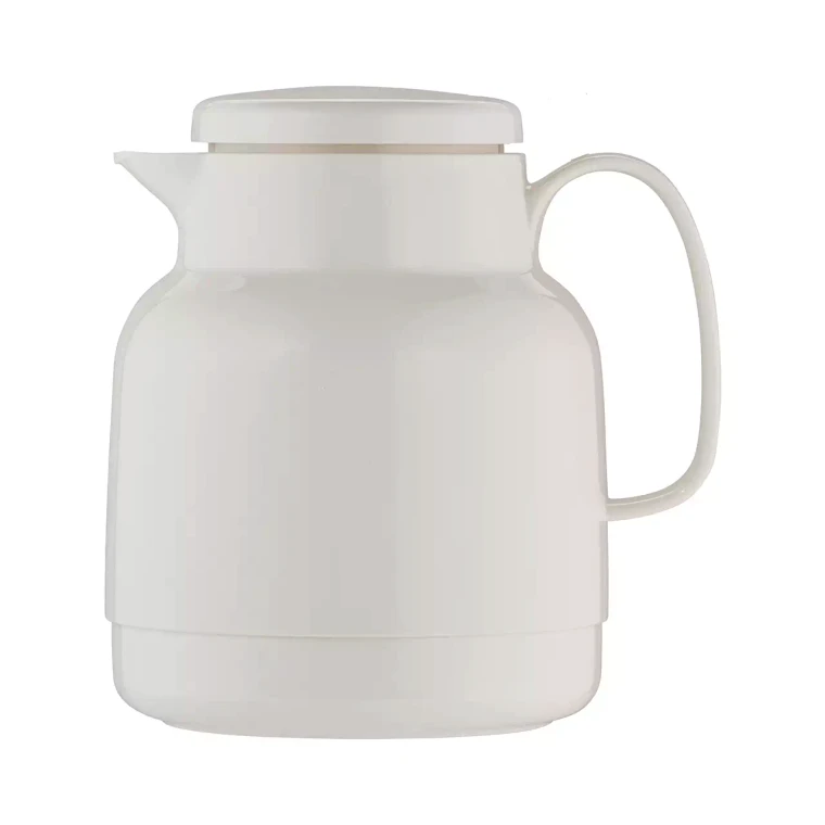 Helios Isolierkanne 1 Liter Weiß