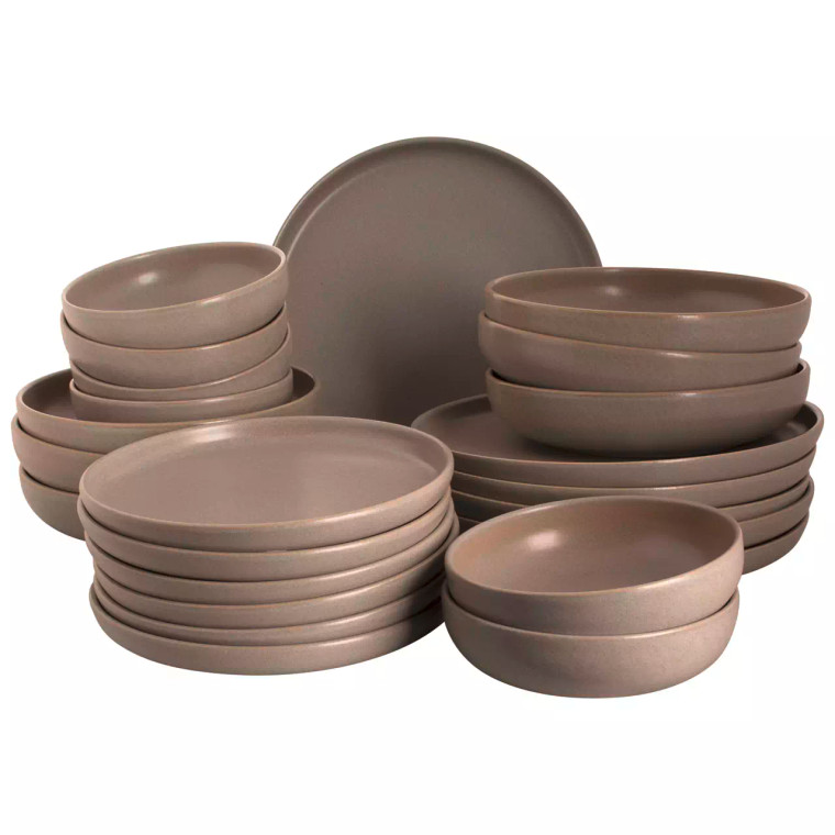 James Cooke - Palmer serviesset - 6 persoons - Stoneware grijs
