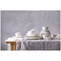 Maastricht Porselein Soucoupe à café/cappuccino « Lux » 021, 16 cm, blanc cassé