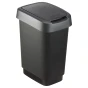 Rotho Twist Rotho 24.8 x 18.1 x 33 cm, 10 liters, Polypropylene, Black