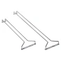 Barprofessional Gläserregal „ Racks “ 30 x 11 cm, verchromt, silberfarben