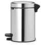 Brabantia Pedaalemmer Newicon 17 x 25 cm 3 liter RVS Zilver