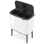 Brabantia Afvalbak 59 x 38 x 54 cm 33 liter Metaal Wit
